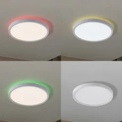 Lindby Smart LED-loftlampe Deika, Ø 30 cm, hvid, Tuya