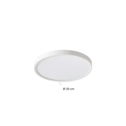 Lindby Smart LED-loftlampe Deika, Ø 30 cm, hvid, Tuya
