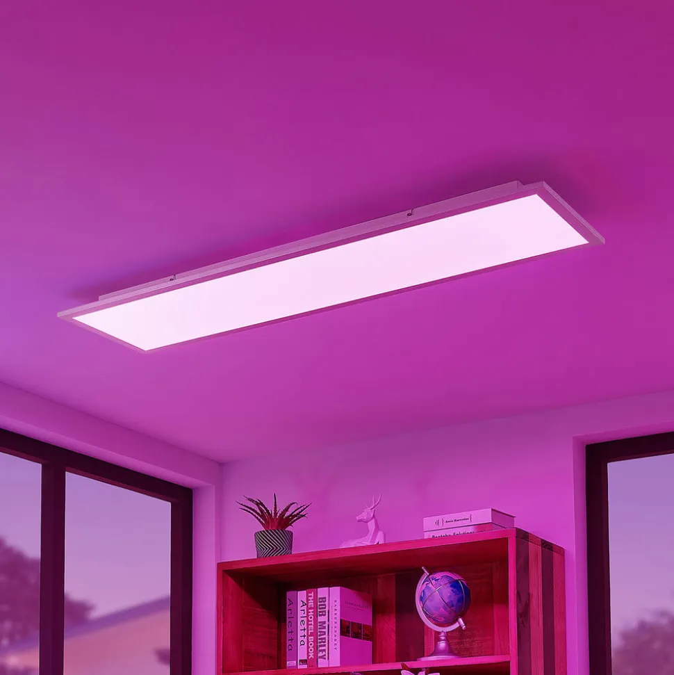 Lindby Smart LED-loftpanel Kjetil 120 x 30 cm Tuya RGB CCT