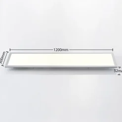 Lindby Smart LED-loftpanel Kjetil 120 x 30 cm Tuya RGB CCT