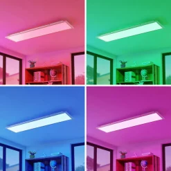 Lindby Smart LED-loftpanel Kjetil 120 x 30 cm Tuya RGB CCT