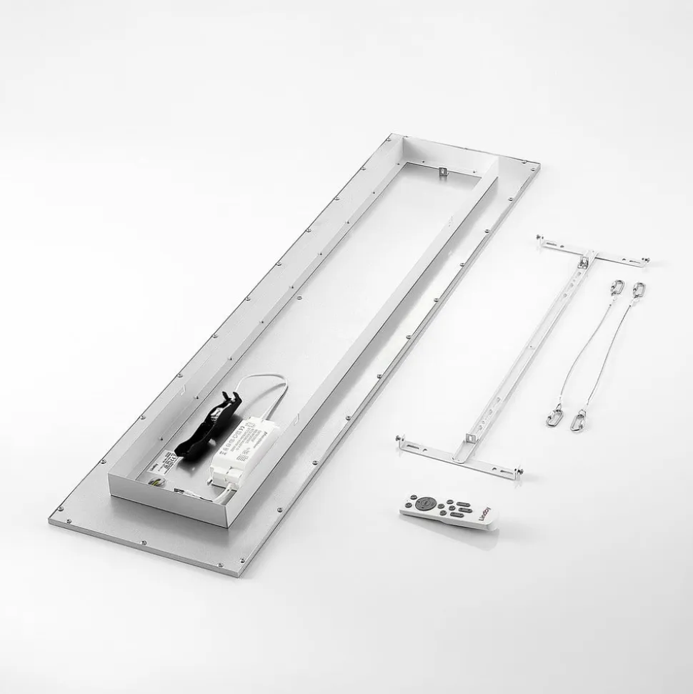 Lindby Smart LED-loftpanel Kjetil 120 x 30 cm Tuya RGB CCT