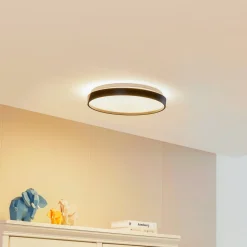 Lindby Smart LED-loftslampe Mirren sort metal CCT Tuya