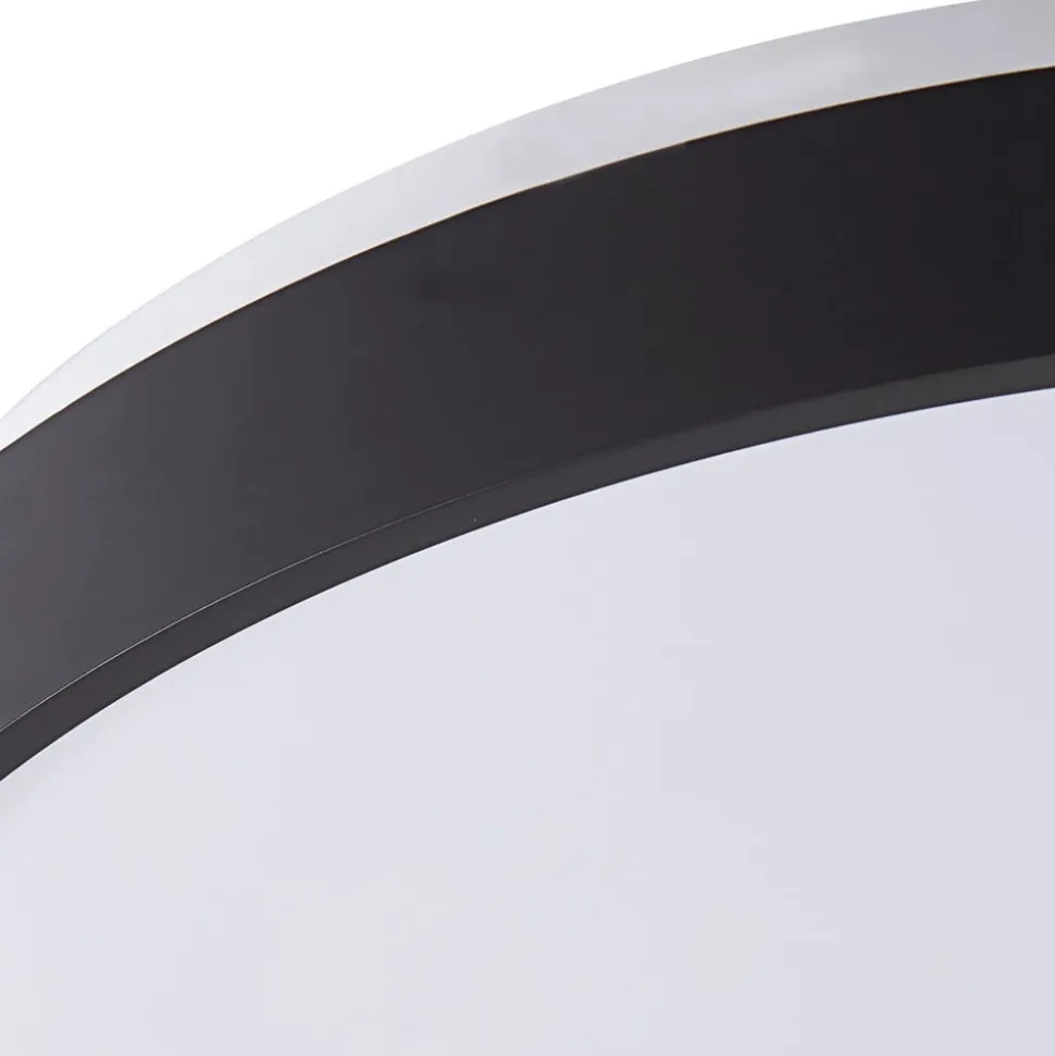 Lindby Smart LED-loftslampe Mirren sort metal CCT Tuya