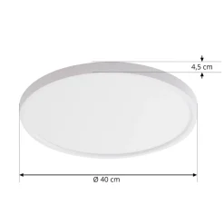 Lindby Smart LED-loftslampe Denora, hvid, RGB, CCT, Tuya