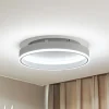 Lindby Smart LED-loftslampe Yasmen, hvid, metal, CCT, Tuya