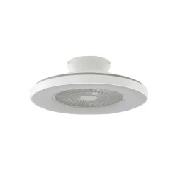 Lindby Smart LED-loftventilator Paavo, hvid, støjsvag, Tuya