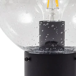 Lindby sokkellampe Dangan, klar, 60 cm, glas, sensor