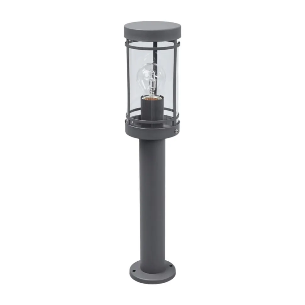 Lindby sokkellampe Djori, 50 cm, antracit, stål, E27