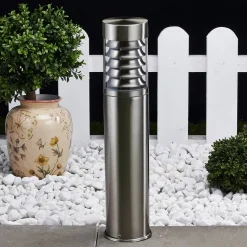 Lindby sokkellampe Enja, 50 cm, stål, IP44, E27
