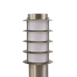 Lindby sokkellampe Hanja, sensor, stål, Ø 11,7 cm