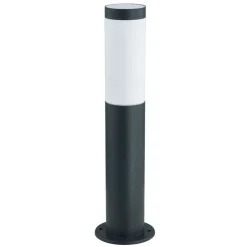Lindby sokkellampe Statius, højde 45 cm, antracit, stål