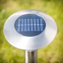 Lindby Solar-LED-lampe med jordspyd Jolin, 66 cm, stål