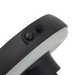 Lindby Solar-LED-lampe med jordspyd Brinca, sort, PC, sensor