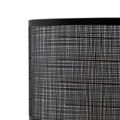 Lindby Sorscha bordlampe, sort, jern, Ø 26 cm