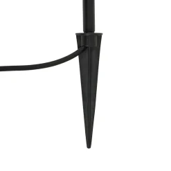 Lindby Sorvete lampe med jordspyd, sort, metal, højde 62 cm