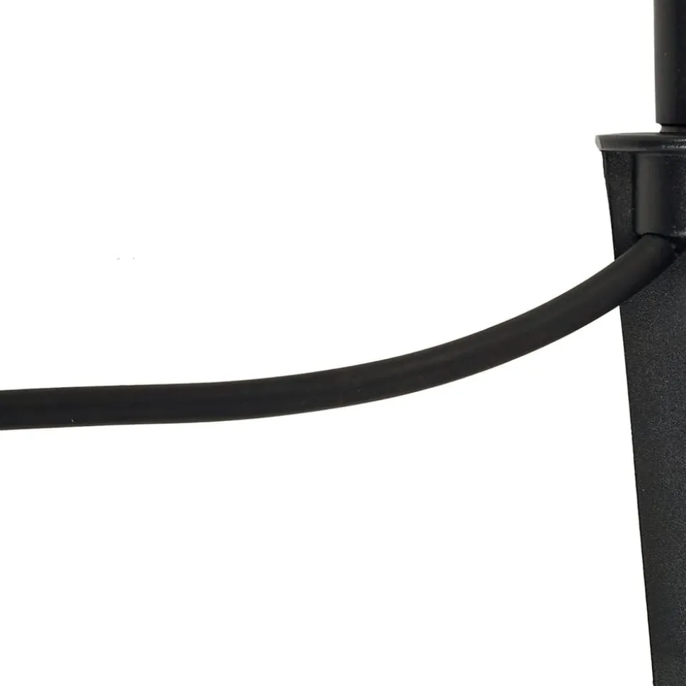 Lindby Sorvete lampe med jordspyd, sort, metal, højde 62 cm
