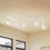 Lindby spotlight Jyla, hvid, linse, 4.200 K, 6-lys, GX53