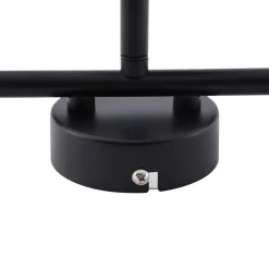Lindby spotlight Jyla, sort, linse, 3.000 K, 3-lys, GX53