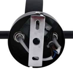 Lindby spotlight Jyla, sort, linse, 3.000 K, 3-lys, GX53