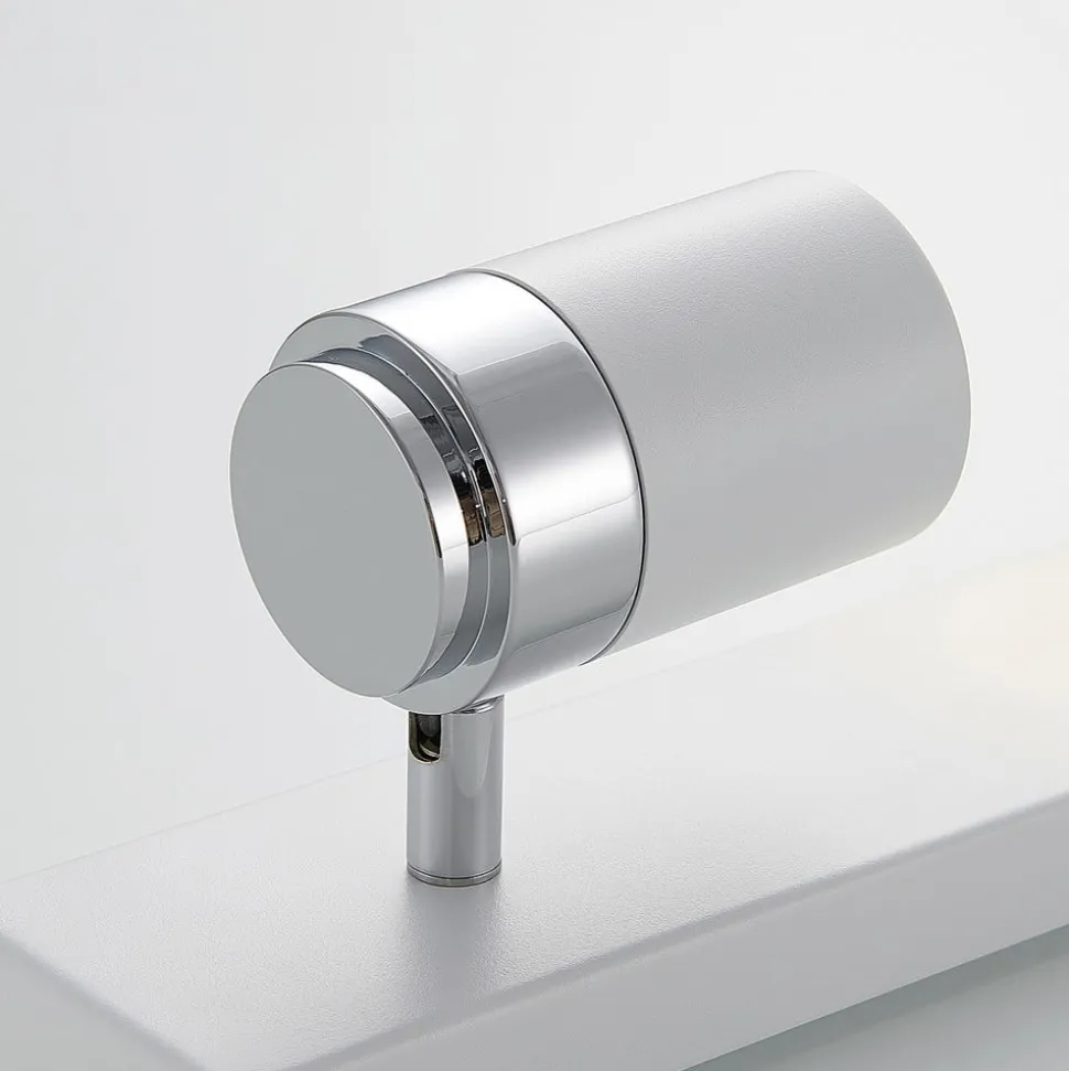 Lindby spotlight Kardo, 4 lyskilder, hvid, metal, IP44