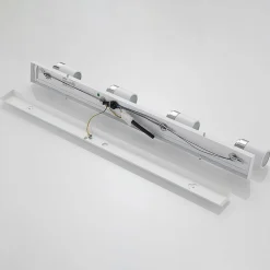 Lindby spotlight Kardo, 4 lyskilder, hvid, metal, IP44
