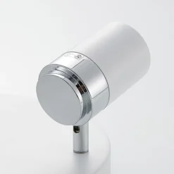 Lindby spotlight Kardo, roundel, 3 lyskilder, hvid, metal, IP44