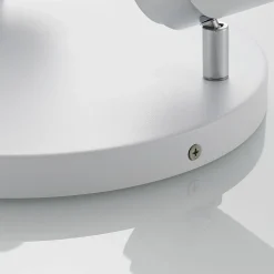 Lindby spotlight Kardo, roundel, 3 lyskilder, hvid, metal, IP44