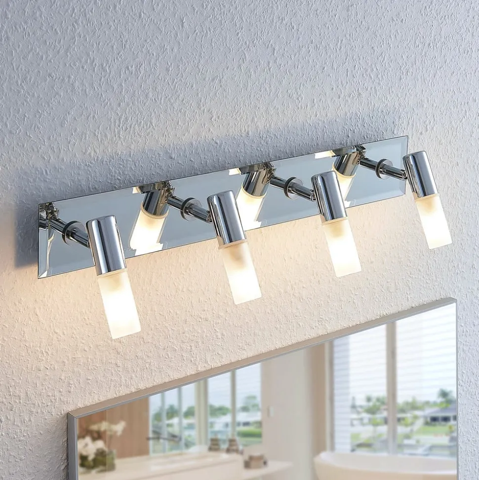 Lindby spotlight Zela, længde 53 cm, krom, 4 lyskilder