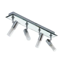Lindby spotlight Zela, længde 53 cm, krom, 4 lyskilder
