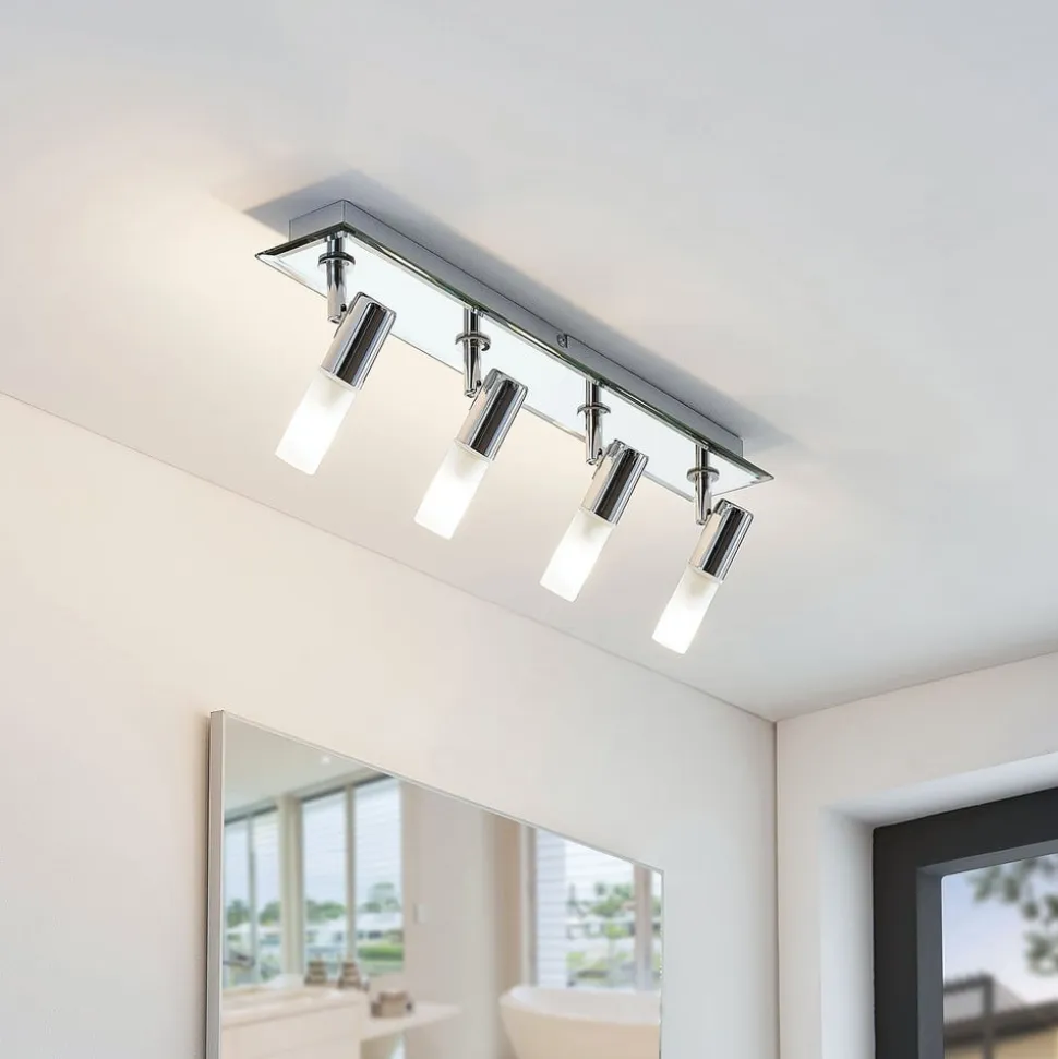 Lindby spotlight Zela, længde 53 cm, krom, 4 lyskilder