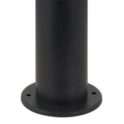 Lindby Statius sokkellampe, antracit, jern, sensor, 45 cm