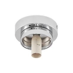 Lindby Tavino loftslampe, sfærisk skærm, krom