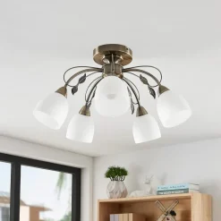 Lindby Thaddeus loftlampe, 5 lyskilder højde 31 cm