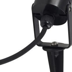 Lindby Thorgal lampe med jordspyd, Ø 6 cm, sort, sæt med 3 stk