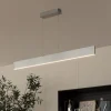 Lindby Tinkodara LED-hængelampe, spisestue, aluminium
