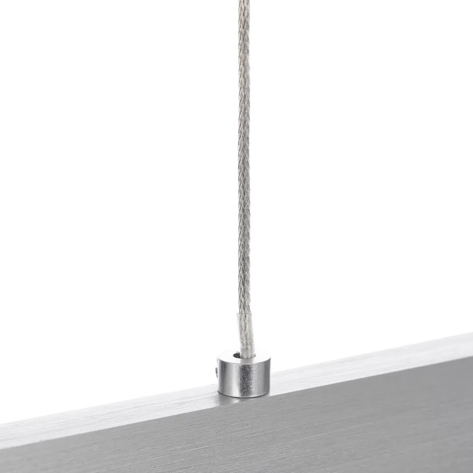 Lindby Tinkodara LED-hængelampe, spisestue, aluminium