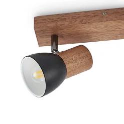 Lindby Tonja loftspot med træ, 2 lyskilder