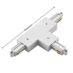 Lindby T-stik Linaro, hvid, 1-faset system