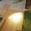 Lindby udendørs gulvlampe Arani, hvid, plast, stik