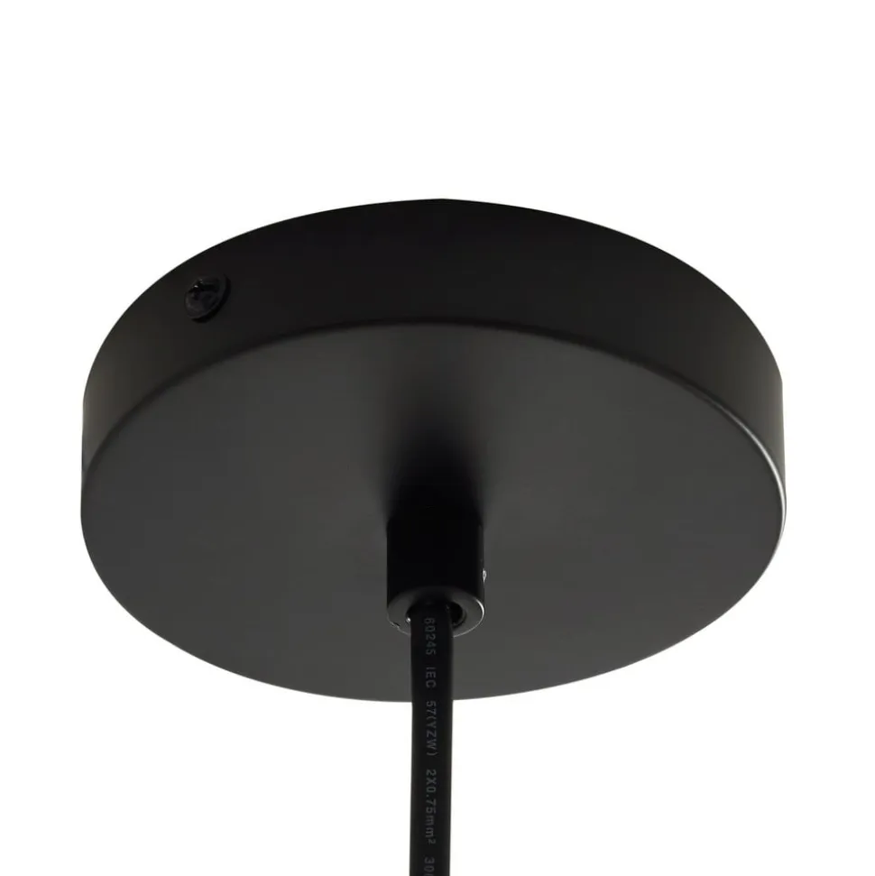 Lindby udendørs hængelampe Taryn, brun, plast, IP44 35cm