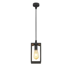 Lindby udendørs hængelampe Filimon, antracit, 22 cm, IP44, E27