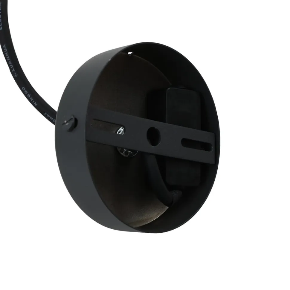 Lindby udendørs hængelampe Alea, hvid, plast, Ø 38 cm
