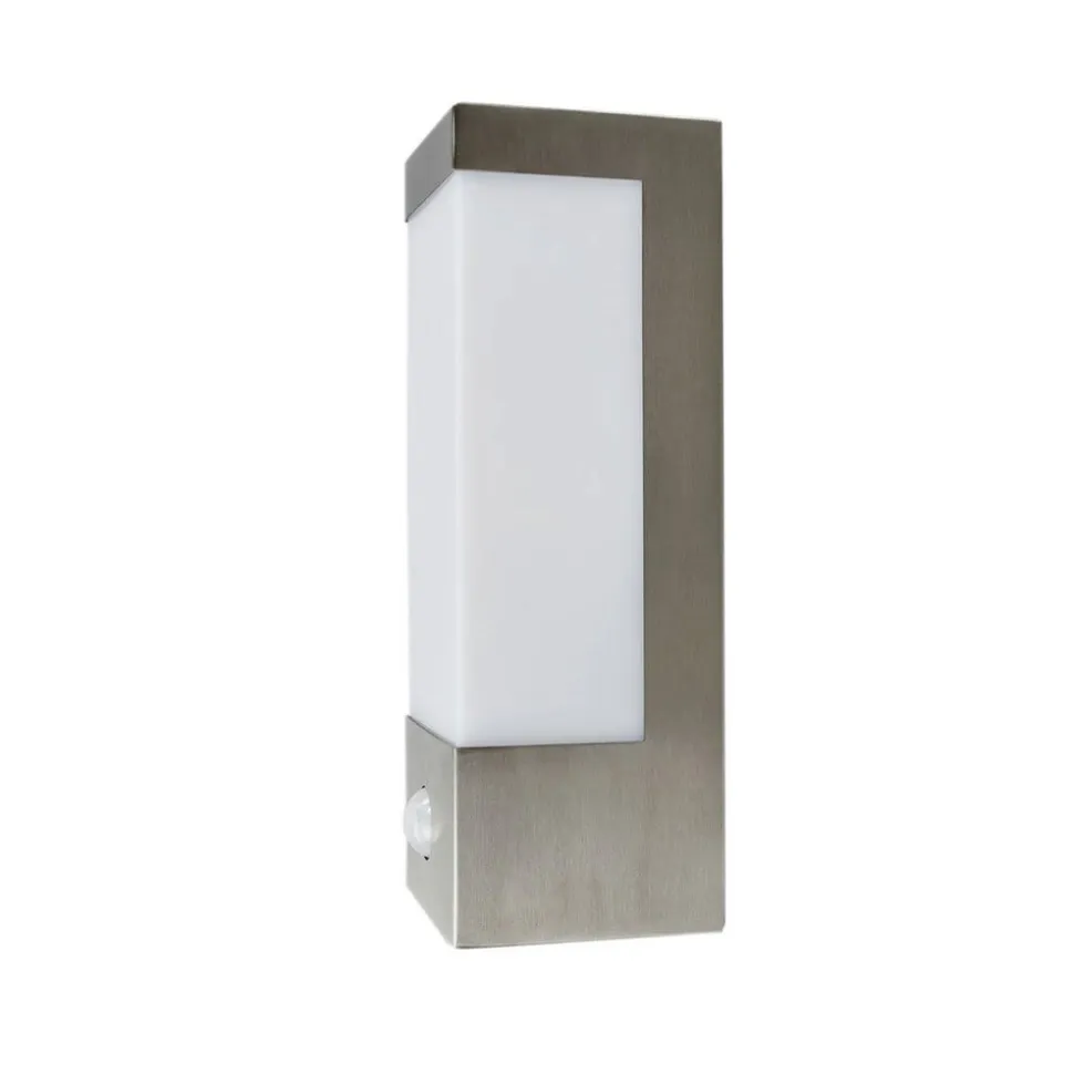 Lindby udendørs LED-væglampe Severina, 25 cm, sensor, stål