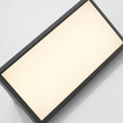 Lindby udendørs LED-væglampe Abby, sensor, IP65, mørkegrå