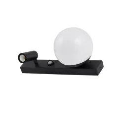 Lindby udendørs LED-væglampe Larcie, 35 cm, 2 lyskilder, aluminium, sensor