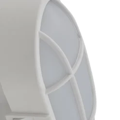Lindby udendørs LED-væglampe Alisha, hvid, plast, IP54