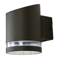 Lindby udendørs LED-væglampe Melinda, 9 cm, stål
