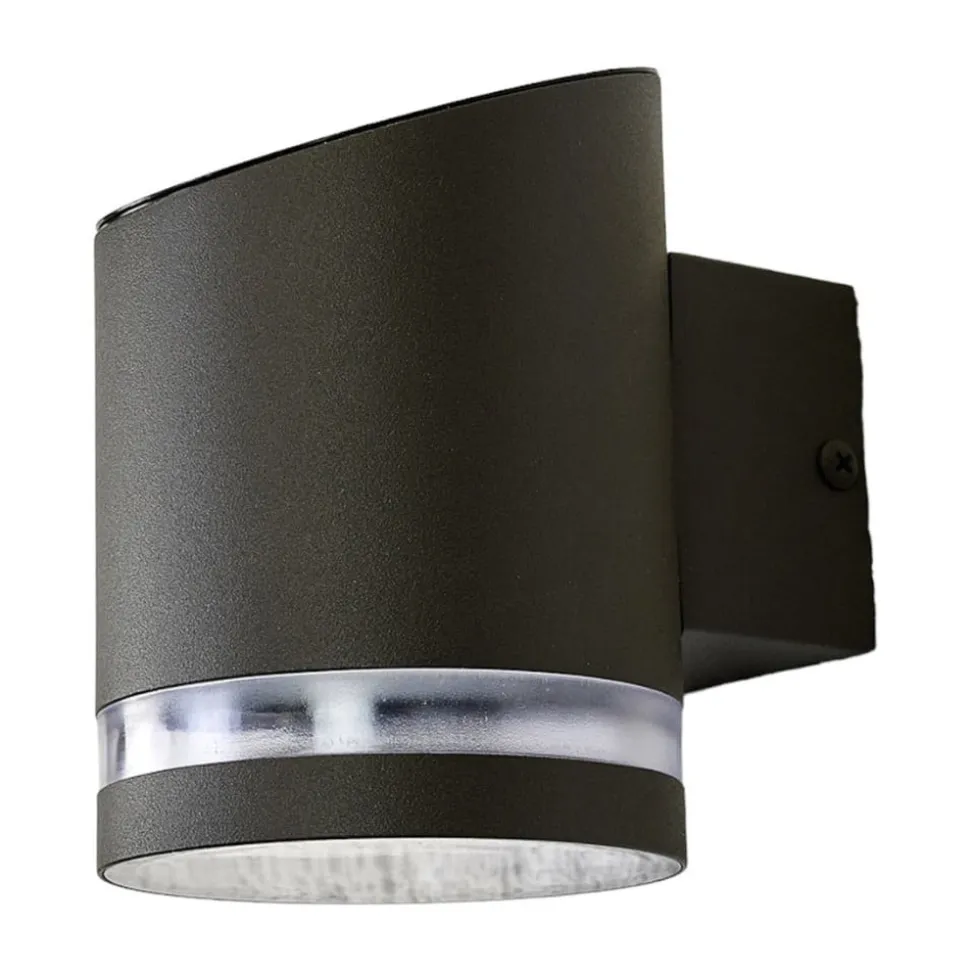 Lindby udendørs LED-væglampe Melinda, 9 cm, stål