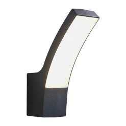 Lindby udendørs LED-væglampe Ilvita, antracit, metal, IP54